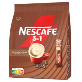   Instant kávé stick, 10x16,5 g, NESCAFÉ "3in1", barna cukorral