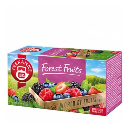 Gyümölcstea, 20x2,5 g, TEEKANNE "Forest Fruits", erdei gyümölcs