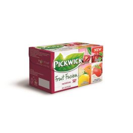   Gyümölcstea, 20x2 g, PICKWICK "Fruit Fusion Variációk Piros", eper-tejszín, citrus-bodza, mágikus meggy, áfonya-málna