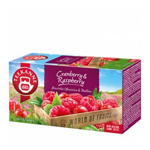 Gyümölcstea, 20x2,25 g, TEEKANNE "Piros bogyók", áfonya-málna