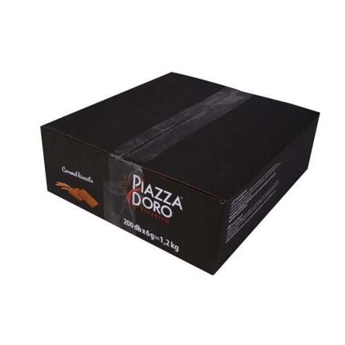 Keksz, dobozos, 200 db, "Piazza d'Oro", karamell