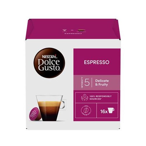 Kávékapszula, 16 x 5,5 g,  NESCAFÉ DOLCE GUSTO "Espresso"