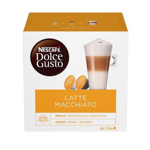 Kávékapszula, 8x2 db,  NESCAFÉ DOLCE GUSTO "Latte Macchiato"