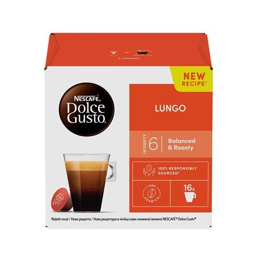 Kávékapszula, 16 db,  NESCAFÉ DOLCE GUSTO "Caffé Lungo"
