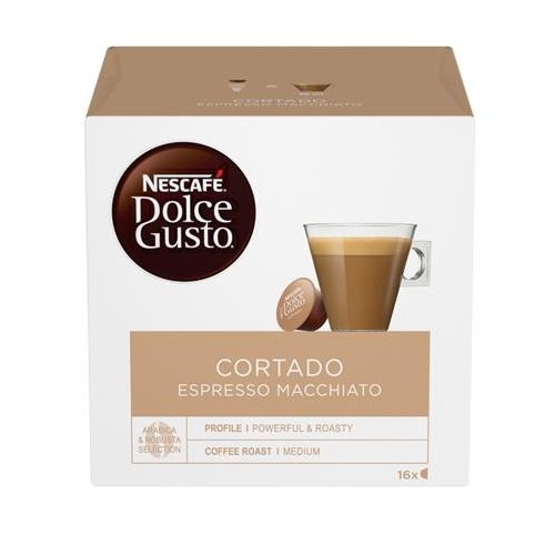 Kávékapszula, 16 db,  NESCAFÉ DOLCE GUSTO "Cortado Espresso Macchiato "