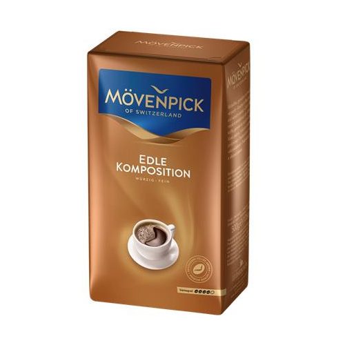 Kávé, pörkölt, őrölt, vákuumos csomagolásban, 500 g, MÖVENPICK "Edle Komposition"