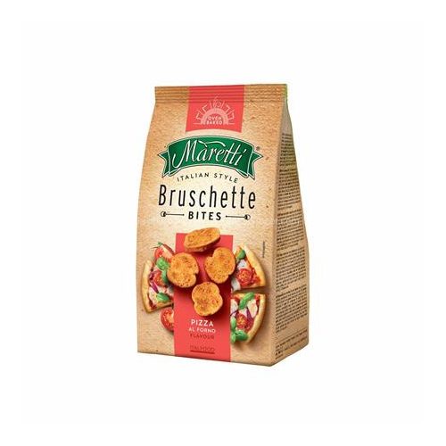 Pirított kenyérkarika, 70 g, MARETTI "Bruschette", pizza ízesítéssel