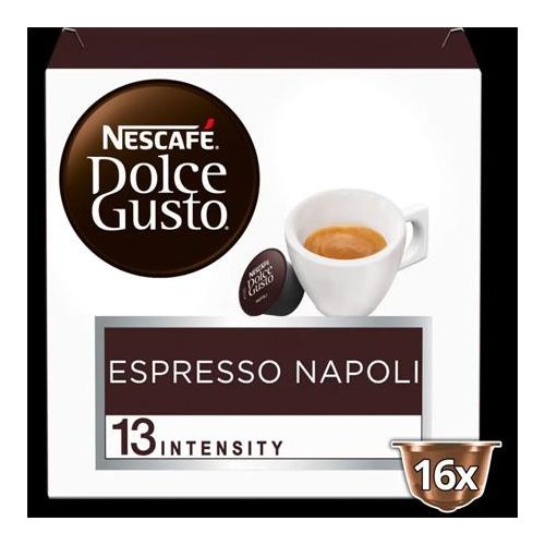 Kávékapszula, 16 db, NESCAFÉ DOLCE GUSTO "Espresso Napoli"