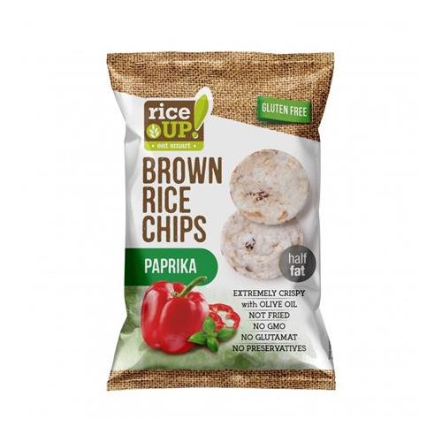 Barnarizs chips, 60 g, RICE UP, paprikás
