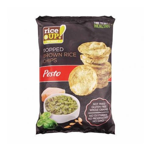 Barnarizs chips, 60 g, RICE UP, pesto