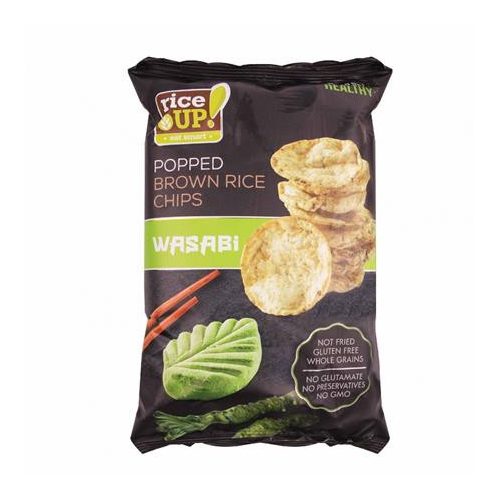 Barnarizs chips, 60 g, RICE UP, wasabi