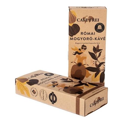 Kávékapszula, 9 db, CAFE FREI "Római mogyoró"