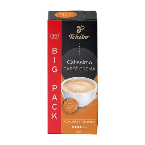 Kávékapszula, 30 db, TCHIBO "Cafissimo Caffé Crema Rich"