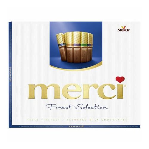 Desszert, 250 g, MERCI, tejcsokoládé válogatás