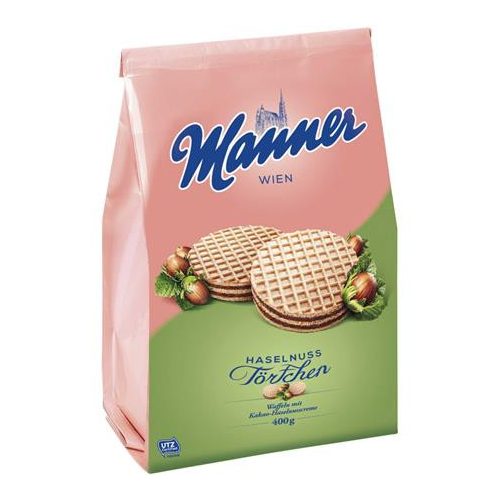 Mogyorós ostya, 400 g, "Manner Törtchen"