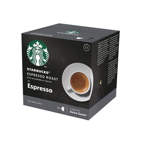Kávékapszula, 12 db, STARBUCKS by Dolce Gusto®, "Espresso Roast"