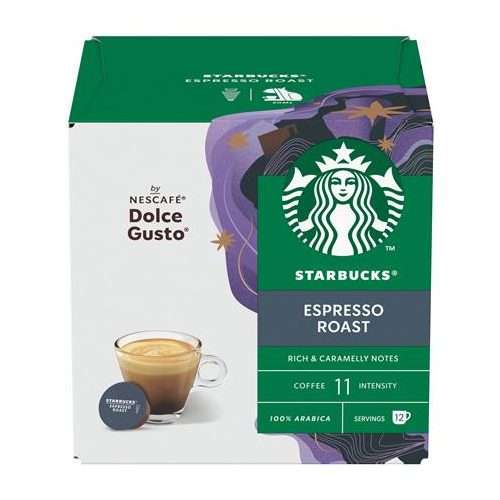 Kávékapszula, 12 db, STARBUCKS by Dolce Gusto®, "Espresso Colombia Medium Roast"