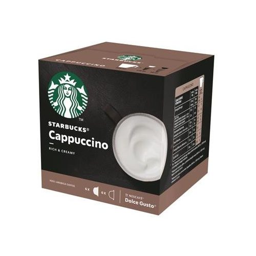 Kávékapszula, 12 db, STARBUCKS by Dolce Gusto®, "Cappuccino"