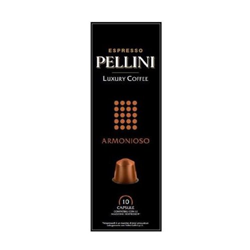 Kávékapszula, Nespresso® kompatibilis, 10 db, PELLINI, "Armonioso"