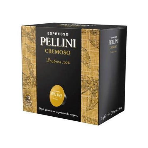Kávékapszula, Dolce Gusto kompatibilis, 10 db, PELLINI, "Cremoso"