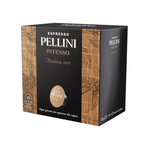 Kávékapszula, Dolce Gusto kompatibilis, 10 db, PELLINI, "Intenso"