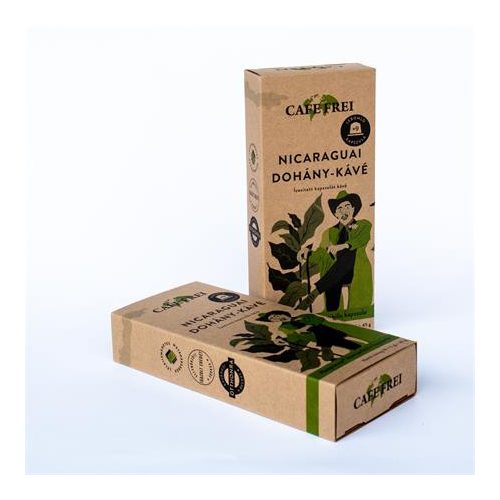 Kávékapszula, 9 db, CAFE FREI "Nicaraguai dohány"