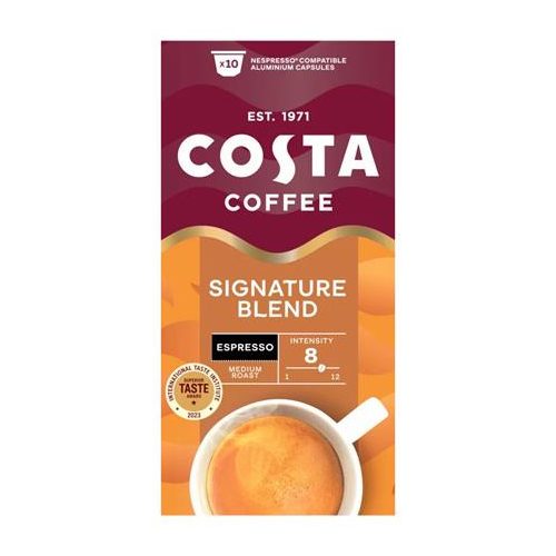 Kávékapszula, Nespresso® kompatibilis, 10 db, COSTA, "Signature Blend Espresso"