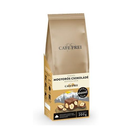 Kávé, pörkölt, őrölt, 200 g, CAFE FREI "Torinói Csoko-Nut"