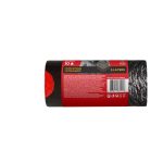 Szemeteszsák, zárószalagos, 60 l, 10 db, 64x69 cm, 33 µ, ALUFIX "Aluflexy", fekete