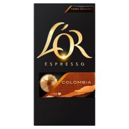   Kávékapszula, 10 db, JACOBS DOUWE EGBERTS "L'OR Colombia"