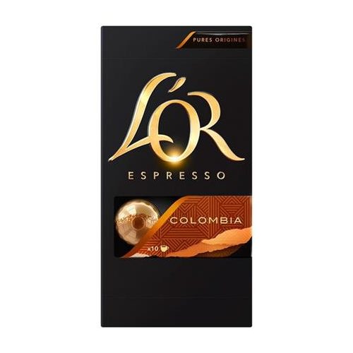 Kávékapszula, 10 db, JACOBS DOUWE EGBERTS "L'OR Colombia"