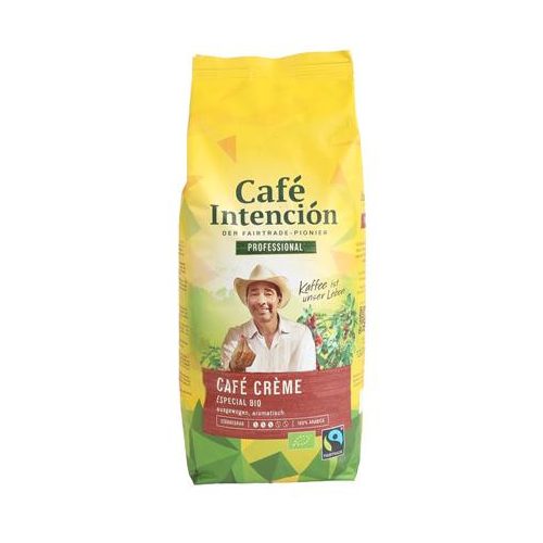 Kávé, pörkölt, szemes, 1000 g, CAFÉ INTENCIÓN "Professional Café Créme Especial BIO"