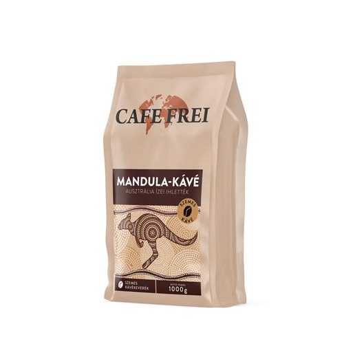 Kávé, pörkölt, szemes, 1000 g, CAFE FREI "Ausztrál", mandulás