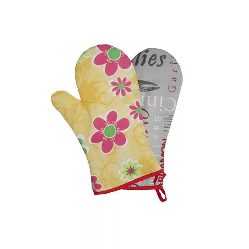 Konyhai kesztyű, hőálló, mintás, 29cm