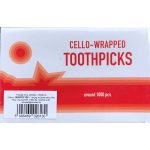 Fogvájó, fa, darabonként csomagolt, kb. 1000 szál