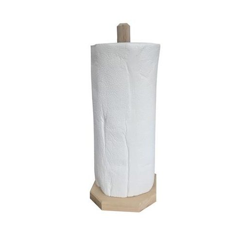 Papírtörlő tartó, fa, álló, 30 cm
