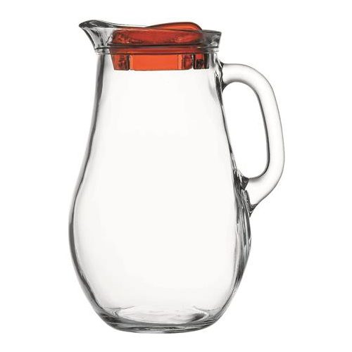 Üvegkancsó fedővel, üveg, 1,8l