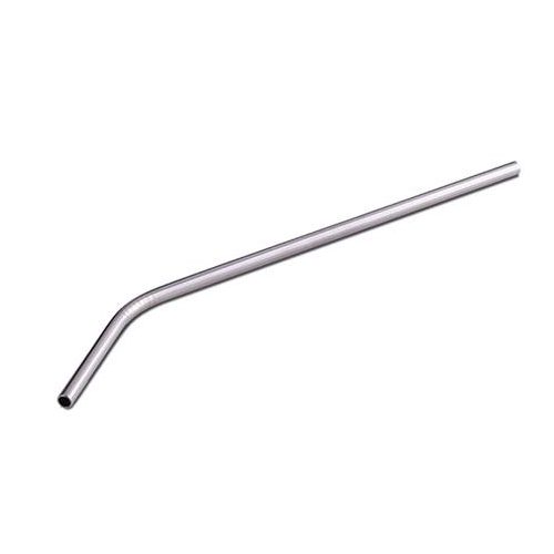 Szívószál, egyenes, fém, 6 db-os, 24 cm