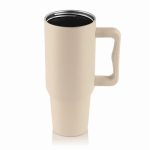 Termoszbögre, 1,2 l,  szívószállal, füllel, bézs