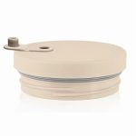 Termoszbögre, 1,2 l,  szívószállal, füllel, bézs