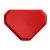 Önkiszolgáló tálca, háromszögletű, műanyag, éttermi, piros, 47,5x34 cm