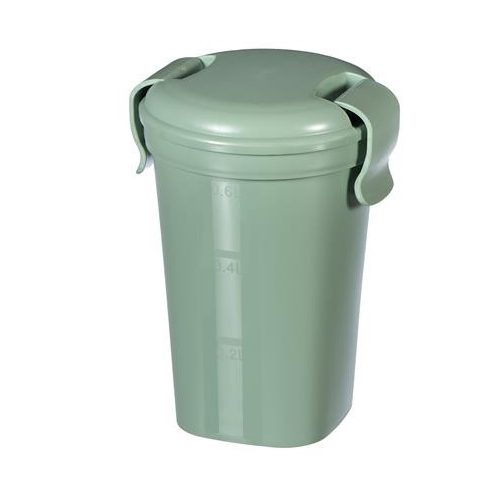 Ételtartó pohár, 600ml, műanyag, CURVER, "Lunch&Go", zöld