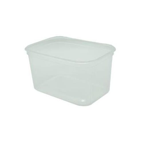 Műanyag tál, lezárható, 750 ml, 50 db "Svéd"