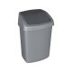 Billenős szemetes, 25 l, CURVER "Swing top", ezüst/grafit