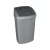 Billenős szemetes, 50 l, CURVER "Swing top", ezüst/grafit