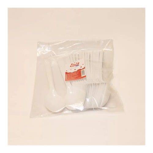 Kanál, műanyag, többször használatos, 17 cm, 20 db "Prima", fehér