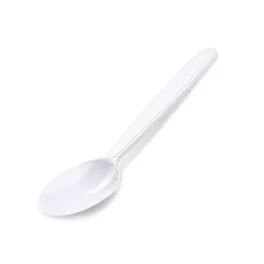   Evőkanál, műanyag, többször használatos, 18 cm, 50 db, fehér