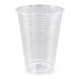 Műanyag pohár, 2 dl, 100 db, átlátszó