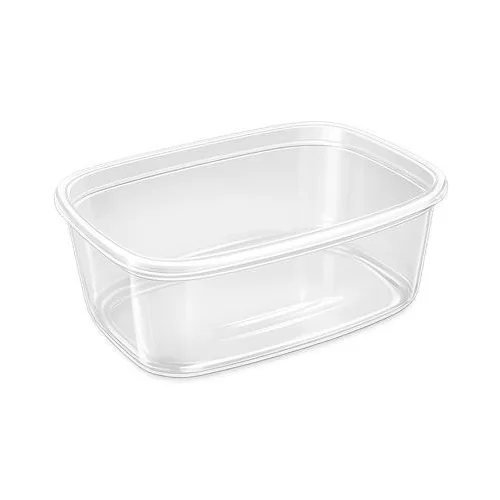 Műanyag tál, tetőzhető, 750 ml, 50 db "Svéd"