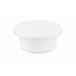   Műanyag gulyás tányér, tetőzhető, 500 ml, 50 db, fehér